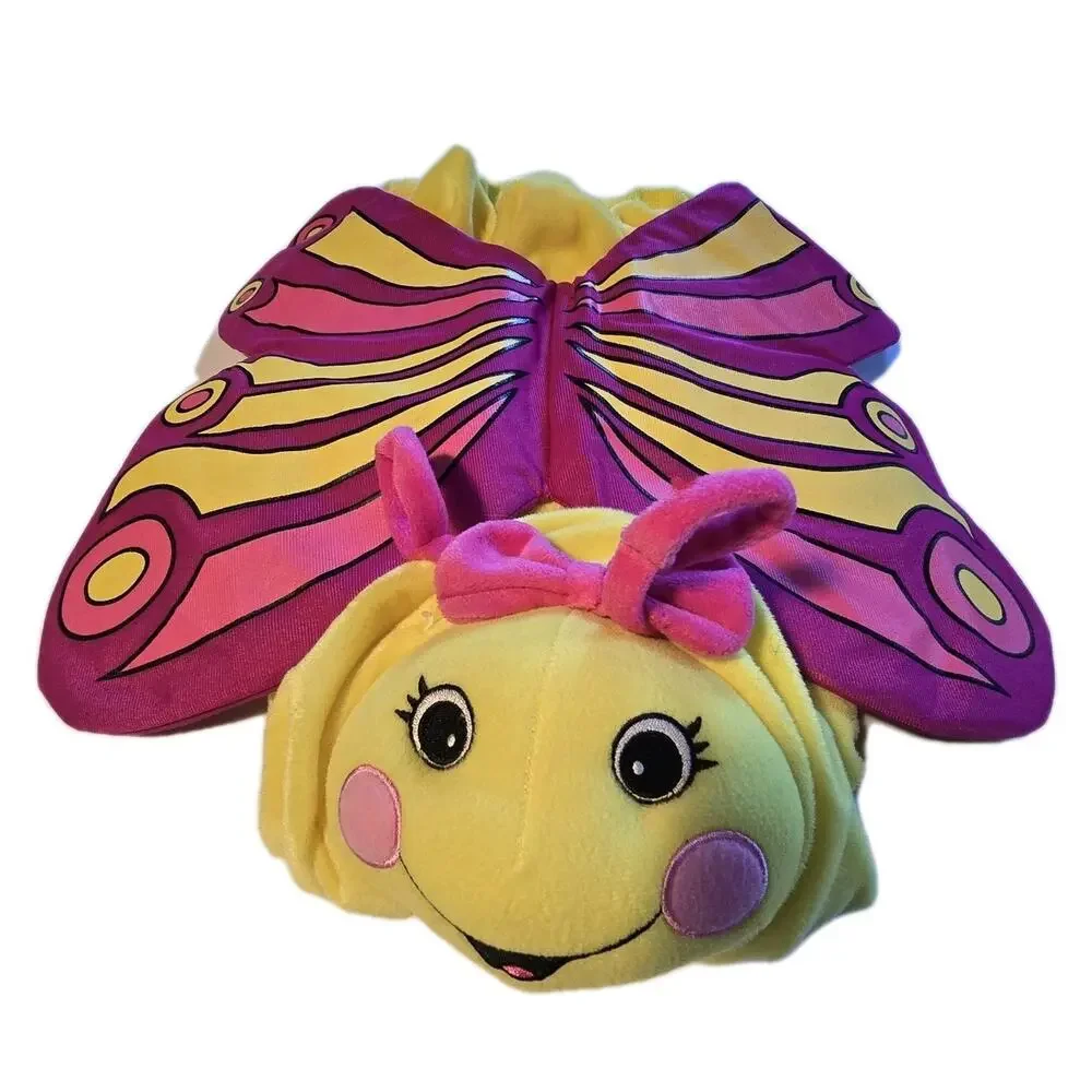 Chrisha Plush Butterfly‎ Costume 18-36 months Halloween Bug Padded Yellow Pink